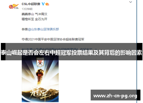 泰山崛起是否会左右中超冠军投票结果及其背后的影响因素