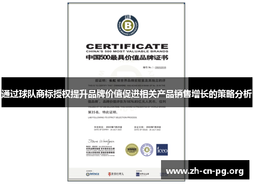 通过球队商标授权提升品牌价值促进相关产品销售增长的策略分析